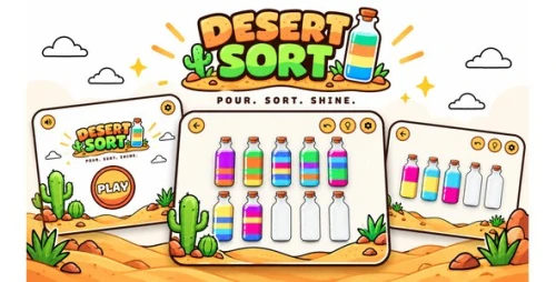Desert Sort | HTML5 Color Sorting Game