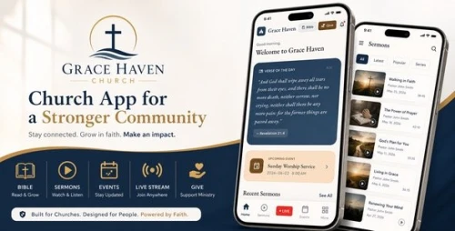 Grace Haven - Church Mobile App With Laravel Backend (Flutter)