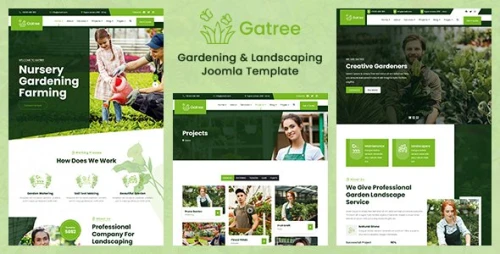 Gatree - Gardening and Landscaping Joomla 4, 5 & 6 Template