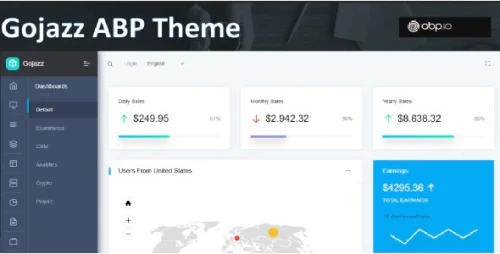 GOJAZZ - ABP Framework Theme in ASP.NET Core 5.x.x Razor Pages