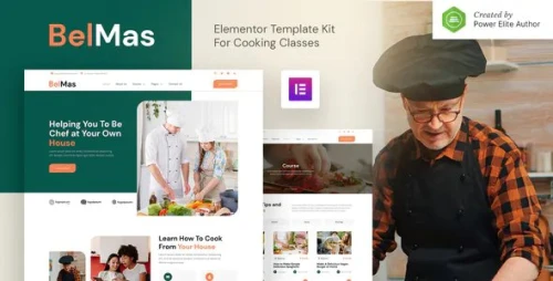 BelMas – Online Cooking Class & Workshop Elementor Template Kit