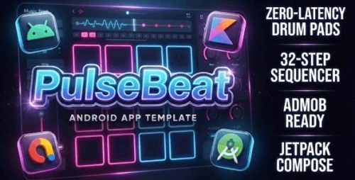 PulseBeat | Drum Machine and Sequencer - Android App Template