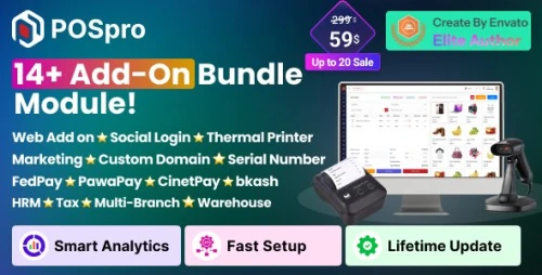 POSpro SaaS – 14+ Add-On Modules Bundle
