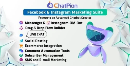 ChatPion - Facebook &amp; Instagram Chatbot,eCommerce,SMS/Email &amp; Social Media Marketing