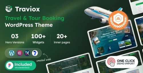 Traviox – Modern Travel & Tour Booking WordPress Theme