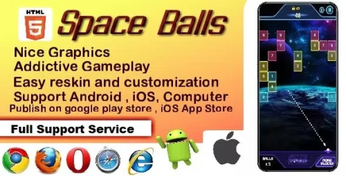 Space Balls HTML5 Game