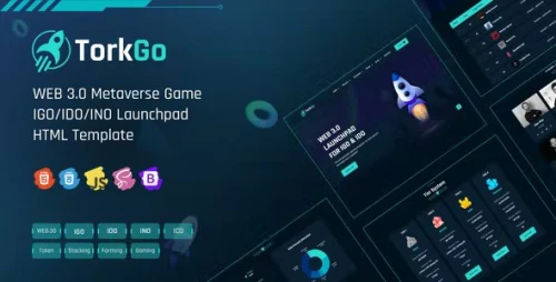 Torkgo — Web 3 Metaverse IGO , IDO Launchpad HTML Template