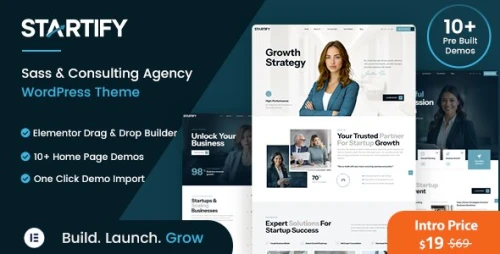 Startify - Startup Business & Consulting Agency Elementor Theme