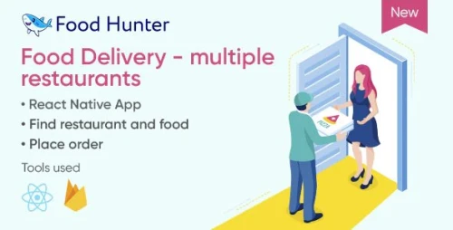Food Delivery Mobile App React Native - Multi Restaurants - Food Hunter