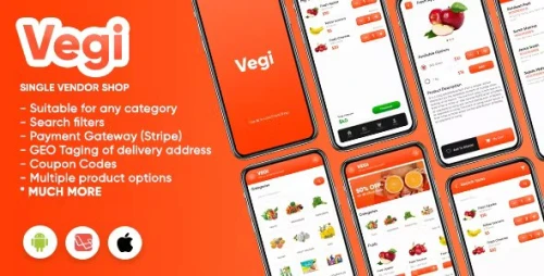 Vegi (iOS) - The Ultimate Grocery - Food - Milk Ordering app & Admin : iOS / Laravel