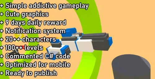 Unity Game Template - Hovering Spaceship
