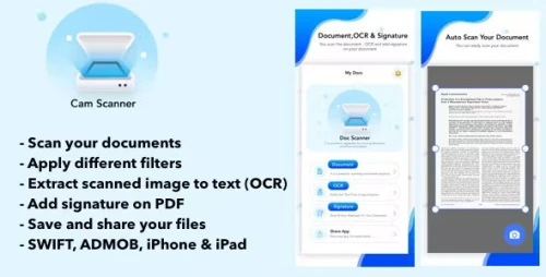 Doc Scanner - PDF Scanner Doc - SWIFT - ADMOB - READY TO SUBMIT