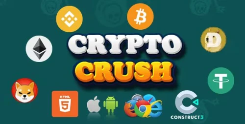 Crypto Crush - Crypto Game - HTML5/Mobile (C3p)