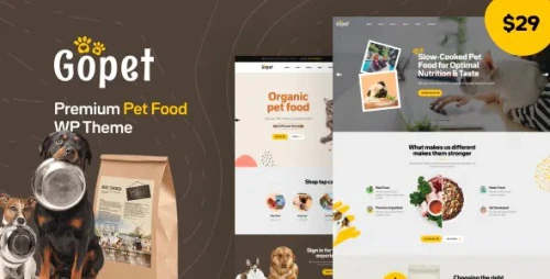 Gopet - Pet Food WooCommerce WordPress Theme