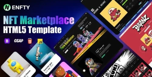 Enfty - NFT Marketplace HTML5 Template