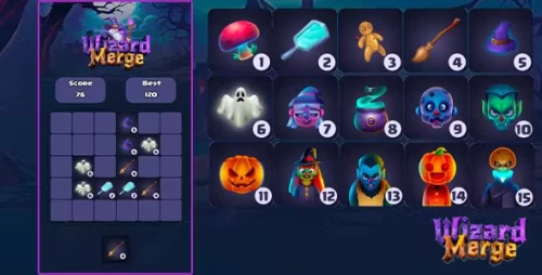 Wizard Merge - HTML5 Game Construct 3
