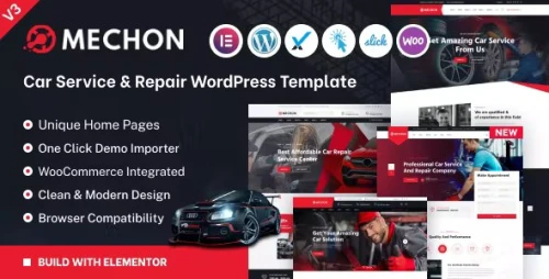 Mechon - Car Service & Repair WordPress Theme