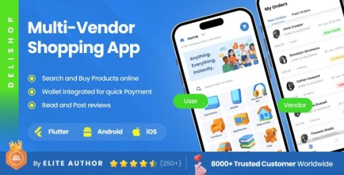 4 App Template | Multi-Vendor eCommerce App | Hyperlocal Delivery Marketplace | Flutter | DeliShop