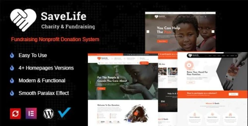 Savelife - Charity & Donation WordPress