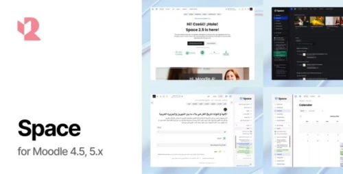 Space – Modern Responsive Moodle Theme for Online Learning Platforms