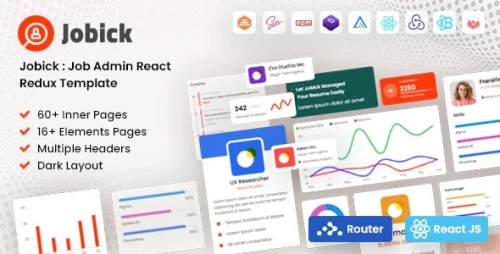Jobick | React Redux Job Admin Template + Frontend Pages
