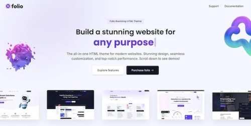 Folio – Multipurpose Bootstrap Theme