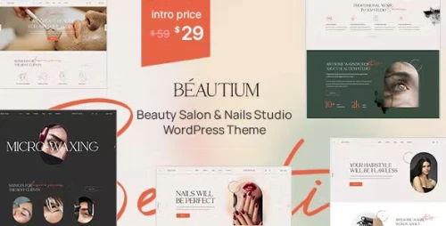 Beautium - Beauty Salon & Nails WordPress Theme