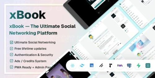 xBook — Social Networking JS Script