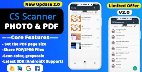CS Scanner - Document Scanner and PNG to PDF Scanner App CamScanner Clone