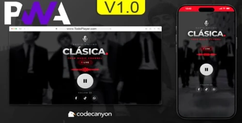 Radio Classical | HTML5 Audio Player for Shoutcast and Icecast App