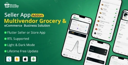 Ready Grocery Seller App | Store App | Provider App | Vendor App Addon