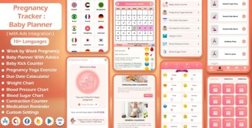 Pregnancy Tracker : Baby Planner - Pregnancy Yoga Workout, Baby Tracker, Medication Reminder