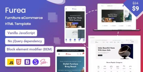 Furea - Furniture eCommerce HTML Template