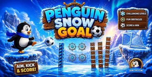 Penguin Snow Goal | HTML5 Arcade Game