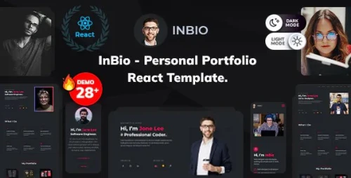 InBio - Personal Portfolio React Template