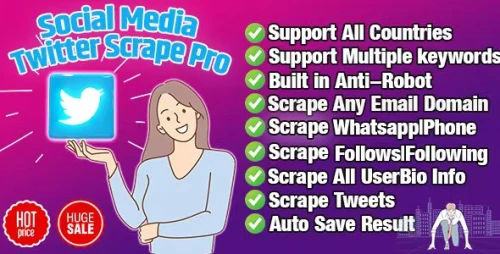 Social Media-Twitter Scrape Pro