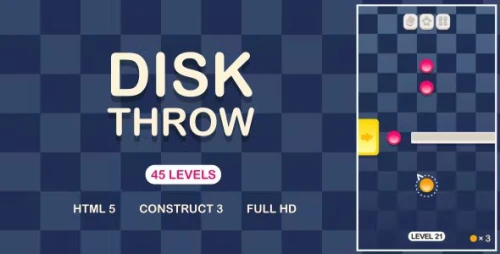Disk Throw - HTML5 Game (Construct3)