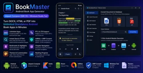 BookMaster – Android Book App Generator