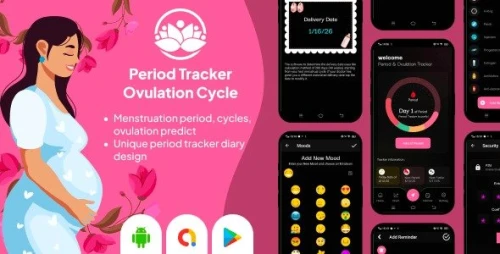 Period Tracker Ovulation Cycle - Menstrual Calendar - Pregnancy Pill Reminder