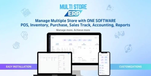 ERP - ERP Multi Store, Multi Shop POS, Inventory, Invoice Software