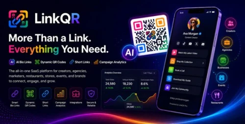 LinkQR – AI Bio Links, Dynamic QR Codes, Short Links & Campaign Analytics SaaS