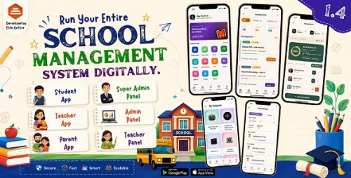 DTCampus - School & College Management System Flutter App for Android & iOS with Laravel Admin Panel