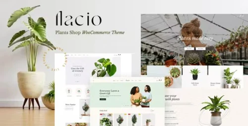 Flacio - Plants Shop WooCommerce WordPress Theme with AI
