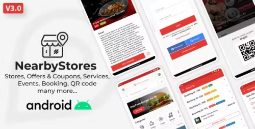Nearby Stores Android - Offers, Events, Multi-Purpose, Restaurant, Services &amp; Booking
