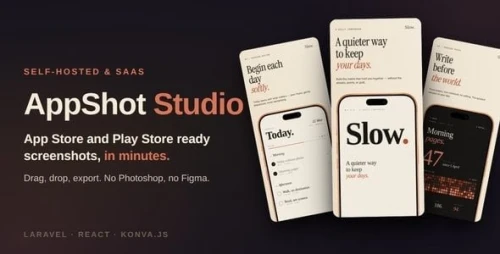 AppShot Studio - App Store & Play Store Screenshot Generator (SaaS + Self-Hosted)