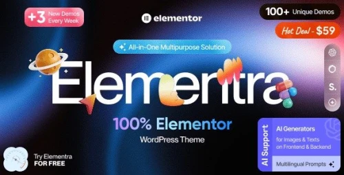 Elementra - 100% Elementor WordPress Theme