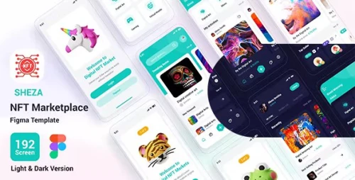 Sheza – NFT Marketplace Figma Template