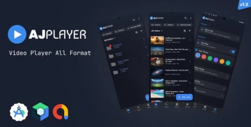 AJ Player – Android HD & 4K Video Player App | MX-Style Clone | All Format Video Player