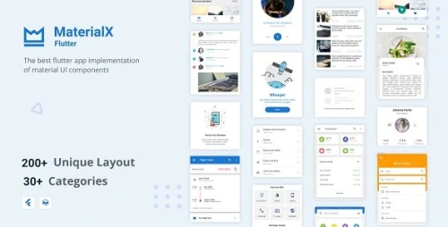 MaterialX Flutter - Flutter Material Design UI