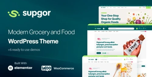 Supgor - Grocery Store and Food WordPress Theme